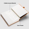 RETTACY Bullet Dotted Journal Notebook, 192 Pages, A5 Medium Size