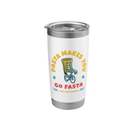 Funny Bicycle Bike Turbo Trainer Cycling Cyclist Pasta Stainless Steel Insulated Tumbler