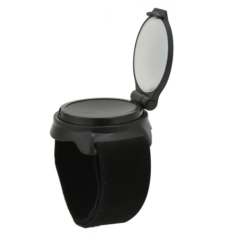 Bicycle Mirror Nylon Wrist Arm Strap Convex Design Black 5cm