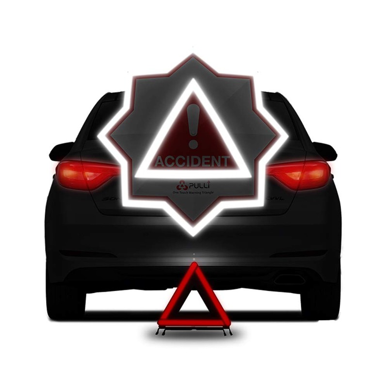 PULI Umbrella Triangular Stop Display Board, Instantly Notifies Emergency Stops