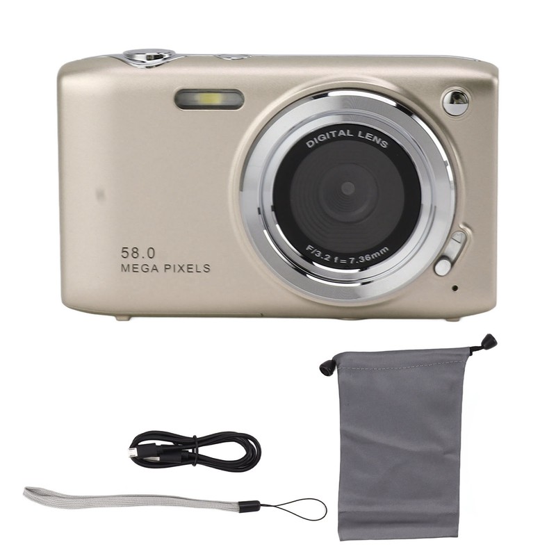 4K Digital Camera for Teens 58MP HD 2.88 Inch IPS