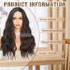 Alitozz Wigs for Women Wavy Wig with Upgraded Strands Middle