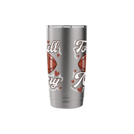 Football Nanny Of A Football Player Nanny Grandma Stainless Steel Insulated Tumbler