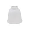 Aspen Creative 23045-4 Transitional Style Bell Shaped Frosted Replacement Glass
