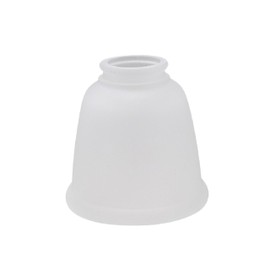 Aspen Creative 23045-4 Transitional Style Bell Shaped Frosted Replacement Glass Shade, 2-1/8" Fitter Size, 4-5/8" high x 4-5/8" diameter, 4 Pack