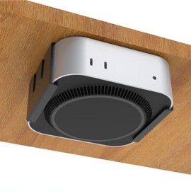 VVGAOGES Underdesk Mount for Mac Mini M4/M4 Pro 2024, Aluminium Wall Mount with VESA Compatibility, Metal Stand for Table Mounting (Black)