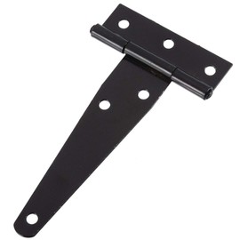 TOOLSTAR T Hinges T Hinge for Gate, Shed, Stable Door Hinge for Gates, Shed Doors, Wooden Case Etc (1 Piece), black