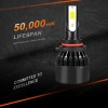 SHENKENUO For Ford Explorer 2011-2015 4X 9005+H11 LED Headlight High