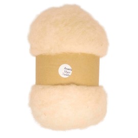 The Felt Box Carded Felting Wool Maori DHG Batting Coarse Short Fibres Great Needle Felting Wool 100g (Acacia)