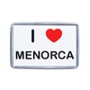 I Love Menorca - Small Plastic Fridge Magnet