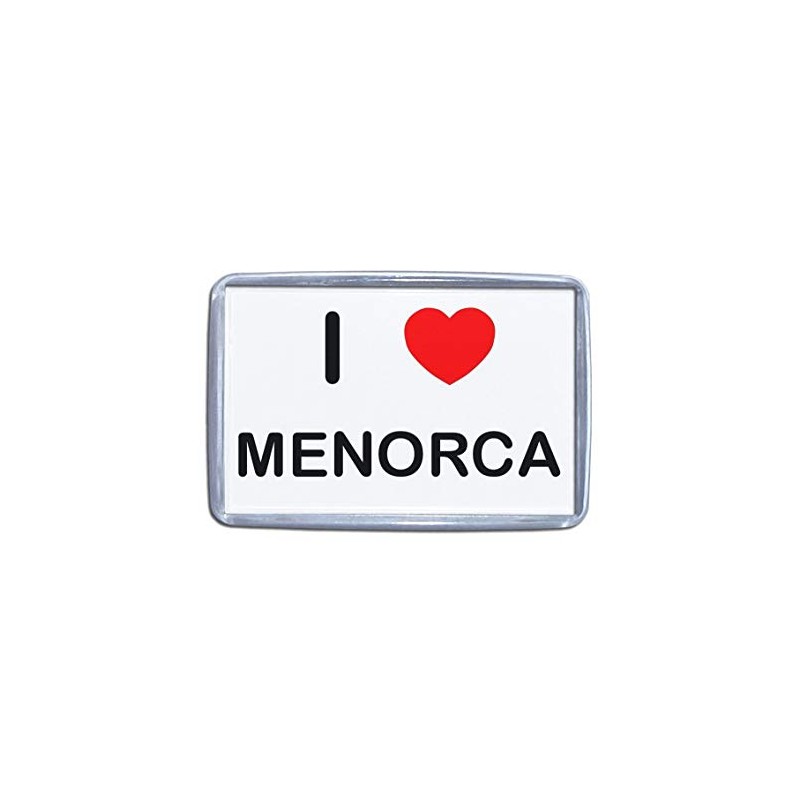 I Love Menorca - Small Plastic Fridge Magnet