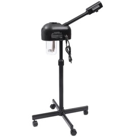 Face Steamer for Facial, Professional LCD Hot Mist Portable Ozone Facial Steamer for Facial Deep Cleaning,Timer Adjustable Skin Care Esthetician Steamer for Salon Spa,Home,With Rolling Wheels (DT-118)