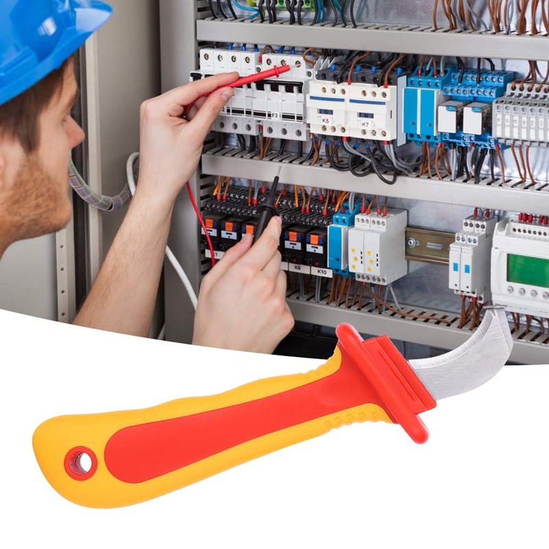 1000V Insulated Dismantling Knife Insulated Electricians Cable Stripping Knives with