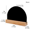 Mini Blackboard Sign Mini Double-sided Small Blackboard Wooden Base Double-sided