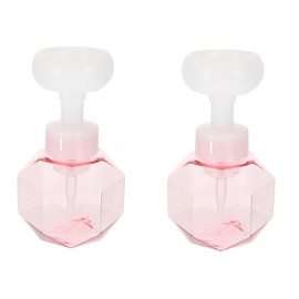 FUNOMOCYA 2pcs Foaming Bubble Maker Bottles Petg Facial Cleansing Tool Easy to Use Bubbler for Soap Shaving Portable Design for Home Travel