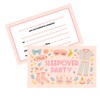 20 Double Sided Sleepover Party Invitations for Girls, Colorful Unique