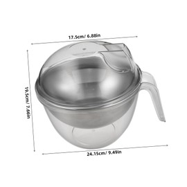 STOBAZA Ergonomic Handle Salad Bowl Metal Strainer Serve Drain Preserve Kitchen Storage