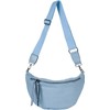 styleBREAKER Women's Half Moon Crossbody Shoulder Bag, Removable Adjustable Shoulder