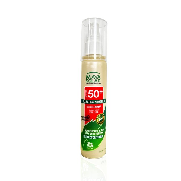 Maya Solar Bloqueador Solar Factor 50+ Atomizador de 120 ml