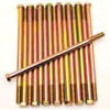 (10) Hex Head 1/2-13 x 10 Grade 8 Bolts Yellow