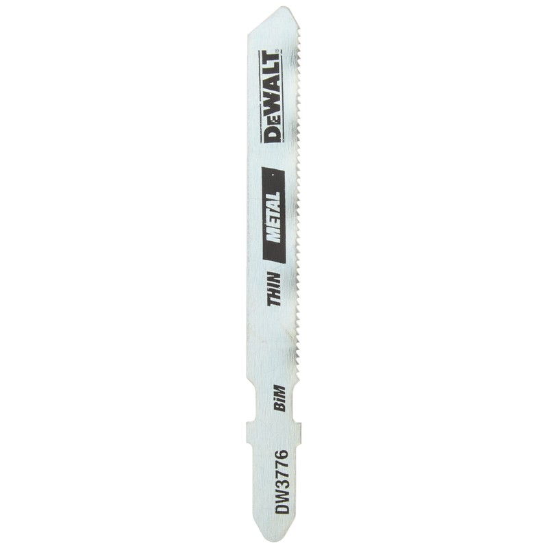DEWALT - DW3776-5 Jigsaw Blades, Thin Metal Cutting, T-Shank, 3-Inch,