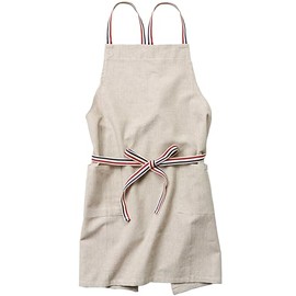 Lep Habitual 462225 Susie Apron, Beige, Plain, Length 28.7 inches (73 cm), Width 33.1 inches (84 cm), Pockets, 100% Cotton, Machine Washable, Women's, Men's, Ties on the Shoulder, Back, Stylish, Cute,