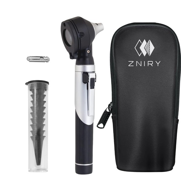 Fiber Optic Mini Otoscope - Ear Scope with Light for