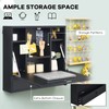 Tangkula Pneumatic Floating Desk - Wall Mounted Laptop Desk with