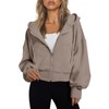 Trendy Queen Hoodies for Women Full Zip Up Cropped Sweatshirts
