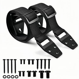 Lartisan TV Anti-Fall Belt, Earthquake Prevention Belt, Disaster Prevention Goods, Furniture Fixing, Adjustable Length, Easy Installation, Fixing Belt, For Furniture, Bookshelf, Dresser, Refrigerator,