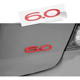 GTO 6.0 Badge Overlay Decal- Reflective RED