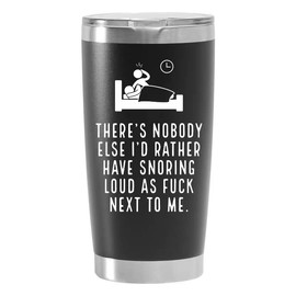 LEIOH Funny Gifts for Men,Women - Valentines Day Gifts for Him,Her - Funny Birthday Gifts for Husband,Wife,Boyfriend,Girlfriend,Gifts for Him,Her - Black Stainless Steel Tumbler 20oz