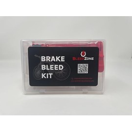 BleedZone Brake Bleed Kit for Shimano & Tektro Brakes – Complete Shimano Brake Bleed Kit with Mineral Oil, Brake Bleeding Kit Tools with Mineral Oil, Adapters and Funnel for Hydraulic Bike Brakes
