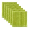 DII Basic Terry Collection Solid Windowpane Dishcloth Set, 12x12, Avocado,