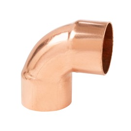 Linhdor Domestic Lead-Free 90-Degree Copper Elbow – Durable Pipe Fitting for Commercial and Residential Plumbing Projects, Easy Sweat/Solder Installation 3/4" (25-PACK)