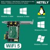 NETELY Dual Band Wireless-AC 1200Mbps PCIE WiFi Adapter with Bluetooth
