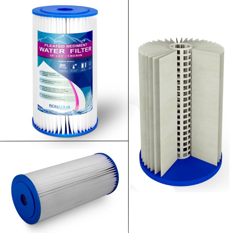 Ronaqua High Capacity Blue Whole House Water Filter System with