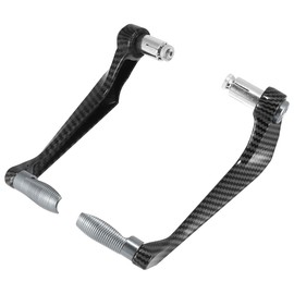 Motoforti Pair Universal 7/8" Motorcycle Brake Lever Guard 22mm Titanium Tone