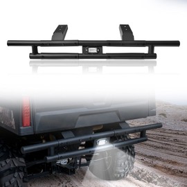 KATIMOTO Combined Type Rear Bumper with Light for Polaris Ranger 570 Midsize 14-21, Brush Guard with LED Accent Light for Polaris Ranger Midsize 400 500 570 800 EV ETX 2010-2021 Accessories