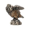 Bronze Finished Steampunk Fantasy Aviator Flying Ace Owl Statue Hand