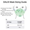 DALIX Exclusive Charmeuse Satin 3 Layer Face Mask in Mint