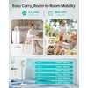 TriPole Foldable Standing Fan 12" Portable Rechargeable Battery Pedestal Fan
