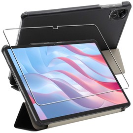 ebestStar - Case for Honor Pad X9, Slim Smart Cover (Ultra Thin), Protective Case, Stand Case Cover, Black + Tempered Glass Protection