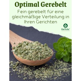 Organic Marjoram Dried and Ruled 200 g Intense Aroma Dried Crushed Marjoram Organic Quality Perfect for Fine Kitchen OmVeda