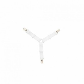 GENERIC Bed Sheet Clips, Triangle Bed Sheet Straps Fasteners Set 3 Ways Mattress Corner Suspenders Grippers Holders, White, NEW1182