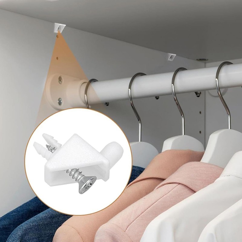 30 PCS Shelf Support Pegs, White Shelf Support Pins Match,