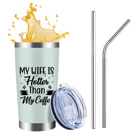 WFSJRED Gifts For Wife, Anniversary Romantic,Tumbler 20oz Drinking Mug for Women, Mothers Day for Wives (My WIFE)