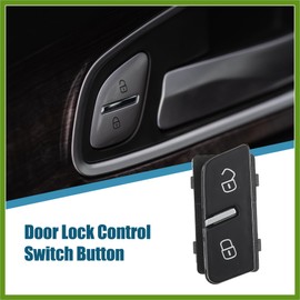 HOPESPANNER 1Pcs Door Lock Switch Button Front Left Hand Driver Side for Volkswagen Touareg 2011-2015 Door Lock Control Button No.7P6962125A Vehicle Components