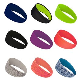 [Noneta] Double-Layer Fabric Summer Wide Functional Sports Headband 9color 2. Wide Cool Headband Neon Black 4ea