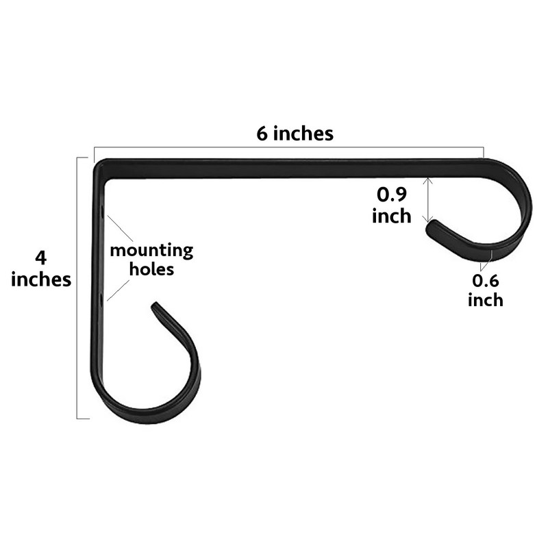 Harrier Hardware Metal Plant Hangers Outdoor - Wall Mounted Hanging